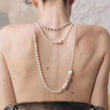 Vintage Elegant Natural Baroque Pearl Necklace - floysun