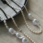 Vintage Elegant Natural Baroque Pearl Necklace - floysun