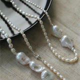 Vintage Elegant Natural Baroque Pearl Necklace - floysun