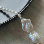 Vintage Elegant Natural Baroque Pearl Necklace - floysun