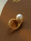 Vintage Floral Orb Round Baroque Pearl Rings - floysun