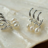 Vintage Freshwater Pearl Pendant Earrings - floysun