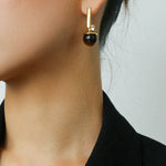 Vintage Geometric Tiger's Eye Earrings - floysun