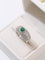 Vintage Heart - Shaped Emerald and Diamond Ring - floysun