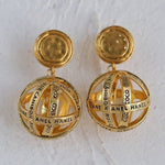 Vintage Hollow Ball Drop Earrings - floysun