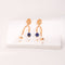 Vintage Lapis Lazuli Drop Pearl Earrings - floysun