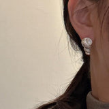 Vintage - Style Three - dimensional Conch Shell Earrings - floysun