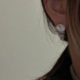 Vintage - Style Three - dimensional Conch Shell Earrings - floysun