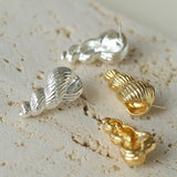 Vintage - Style Three - dimensional Conch Shell Earrings - floysun