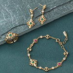 Vintage - style Zircon Diamonds Bracelet - floysun