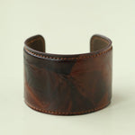 Vintage Wide Narrow Version Leather Statement Bracelet - floysun