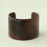 Vintage Wide Narrow Version Leather Statement Bracelet - floysun