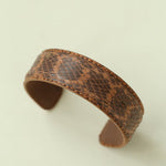 Vintage Wide Narrow Version Leather Statement Bracelet - floysun