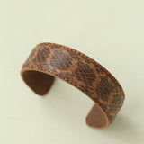 Vintage Wide Narrow Version Leather Statement Bracelet - floysun