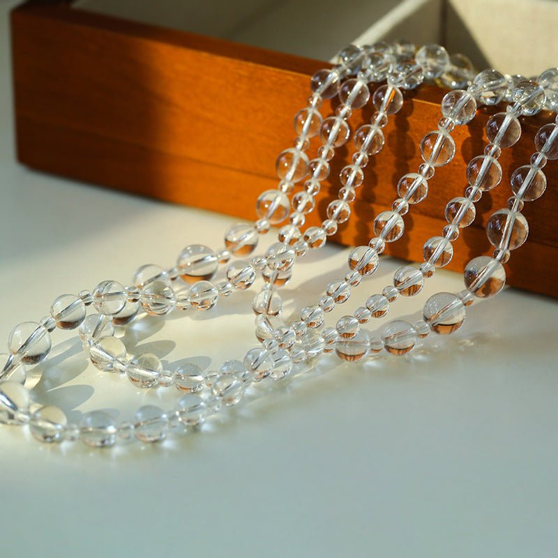 White Crystal Long Necklaces - floysun