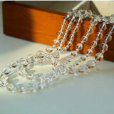 White Crystal Long Necklaces - floysun