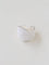 White Enamel Scroll Leaf Wide Open Ring - floysun