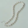 White Freshwater Pearl Silver Bean Necklace - White Pearl - floysun