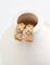 Wide C-Shaped Zirconia Flower Huggie Earrings - floysun