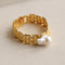 Wide Chain Baroque Pearl Bracelet - floysun