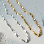 Willow Leaf Metal Chain Necklace - floysun