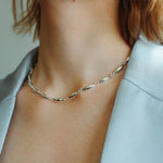 Willow Leaf Metal Chain Necklace - floysun