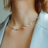 Willow Leaf Metal Chain Necklace - floysun