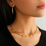 Willow Leaf Metal Chain Necklace - floysun