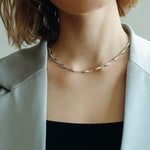 Willow Leaf Metal Chain Necklace - floysun