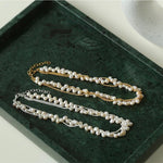 Wrapped Chain Wheat Ear Pearl Necklaces - floysun