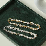 Wrapped Chain Wheat Ear Pearl Necklaces - floysun