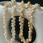 Wrapped Chain Wheat Ear Pearl Necklaces - floysun