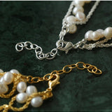 Wrapped Chain Wheat Ear Pearl Necklaces - floysun