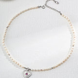 Love of a Lifetime Gemstone Pendant Pearl Necklace