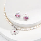 Love of a Lifetime Gemstone Pendant Pearl Necklace