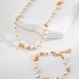 Elegant Mini Gold Beads and Pearls Bracelet