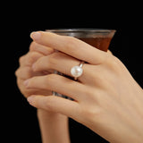 Minimalist Single Pearl Rings