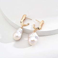 Baroque Pearl Sterling Silver Earrings