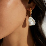 Baroque Pearl Sterling Silver Earrings