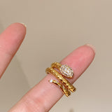 Vintage-Inspired Coiled Snake Ring