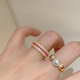 Vintage Luxe Retro Pearl Ring