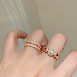 Vintage Luxe Retro Pearl Ring