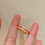 Ruby Radiance Stacked Ring