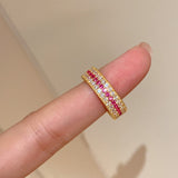 Ruby Radiance Stacked Ring