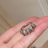 Vintage Striped Twist Diamond Ring