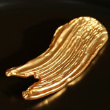 Golden Silver Stroke Artistic Brooch