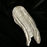 Golden Silver Stroke Artistic Brooch