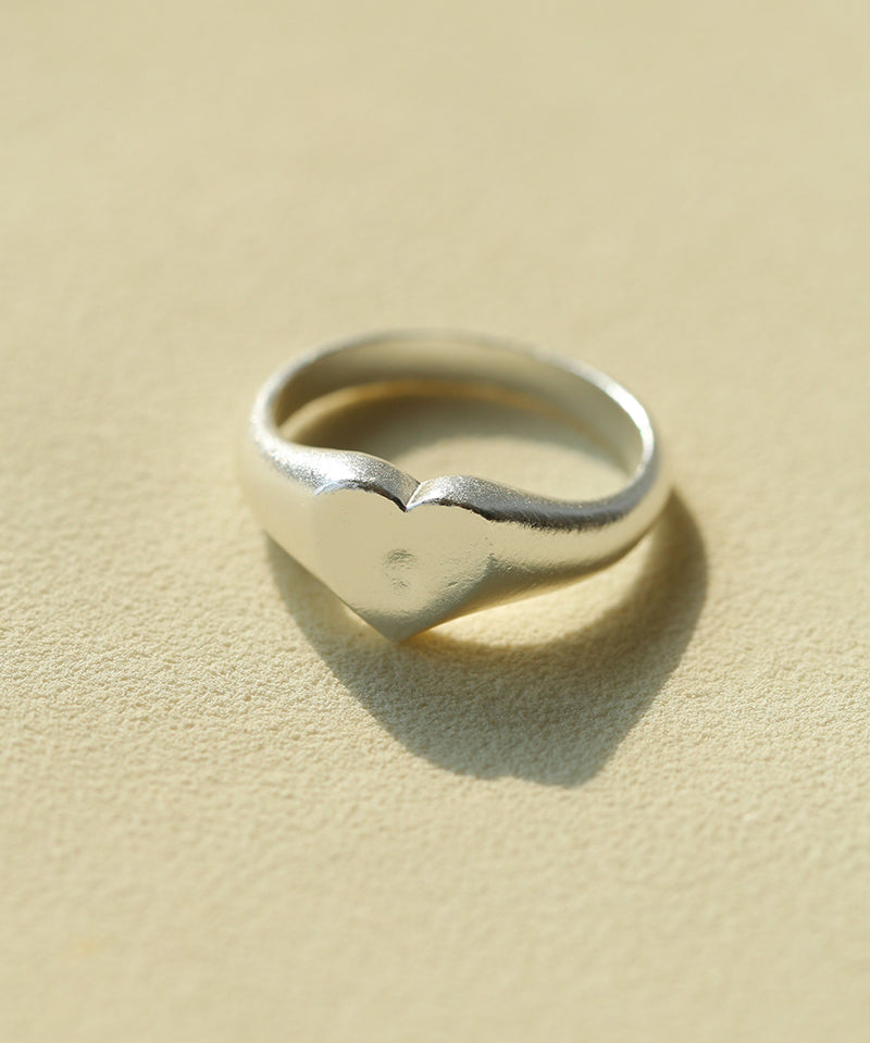 New Heart Series Heart Signet Ring