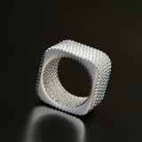 Luminous Series Floating Light Chain Square Ring