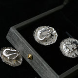 Buccellati-Inspired Daisy Ear Clip Stud Earrings